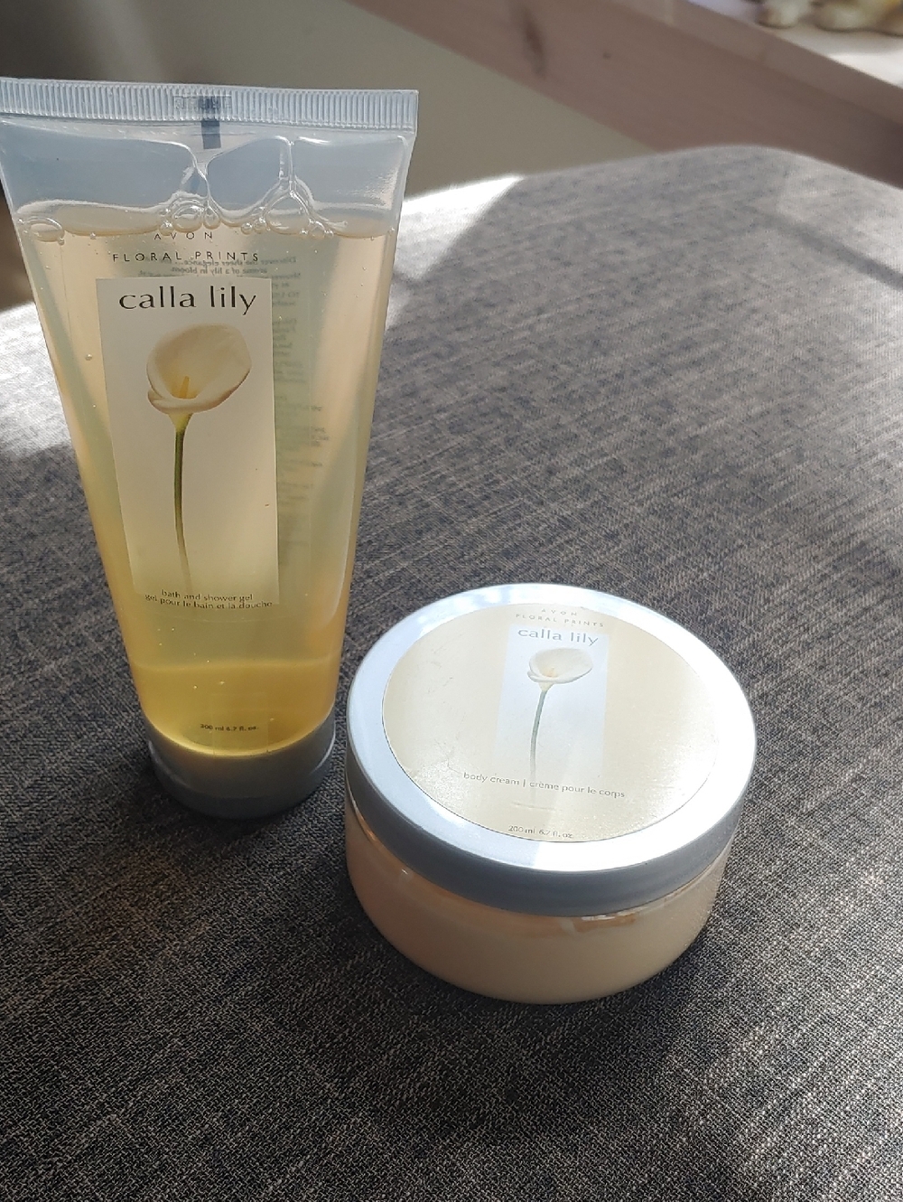 Calla Lily Scented Body Care Set - Cream & Clear Yellow Gel